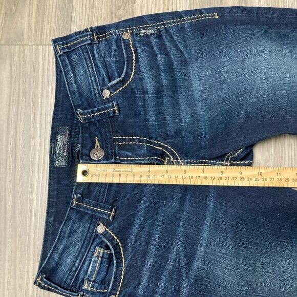 Vintage Y2K Style Silver Jeans Suki Mid Baby Boot Bootcut Jeans Size 27 - Picture 4 of 8